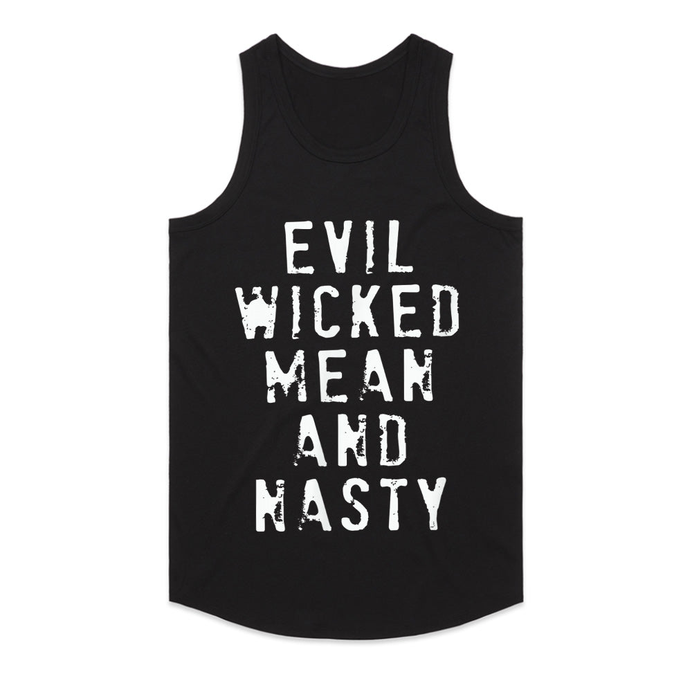 Evil Wicked Mean and Nasty Biker T-Shirt – Bold Vintage Chopper Hot Rod Style