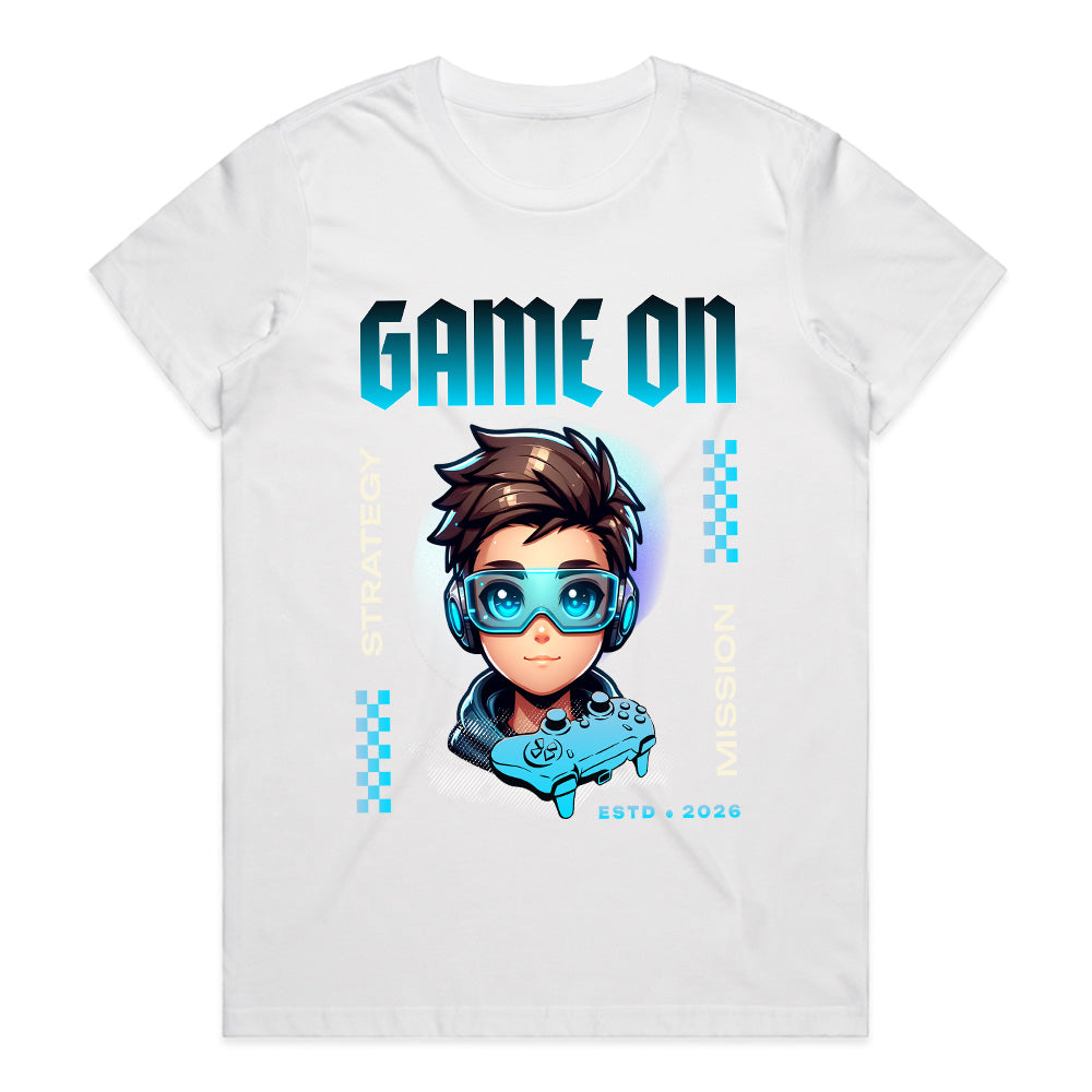Game On Futuristic Gamer T-Shirt – Bold & Stylish Gaming Tee
