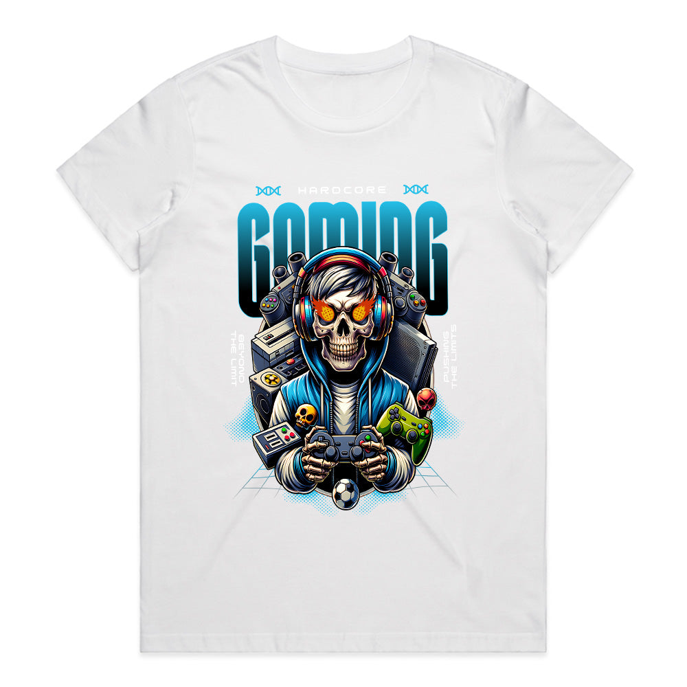 Hardcore Gaming Skull T-Shirt – Ultimate Gamer Tee for True Warriors