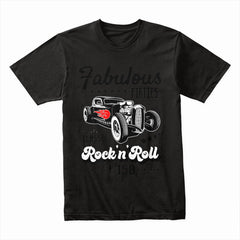 Fabulous 50s Rock 'n' Roll Hot Rod T-Shirt – Vintage Classic Car & Retro Rockabilly Design