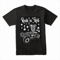 Rock 'n' Roll Classic Car T-Shirt – Vintage 50s Hot Rod & Microphone Design