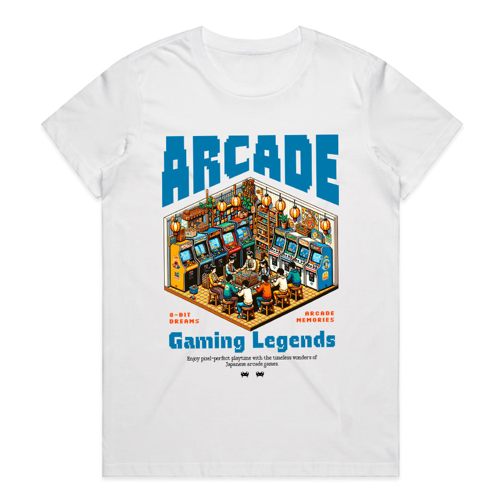 Vintage Arcade Gaming Legends T-Shirt – Retro 8-Bit Dreams Tee