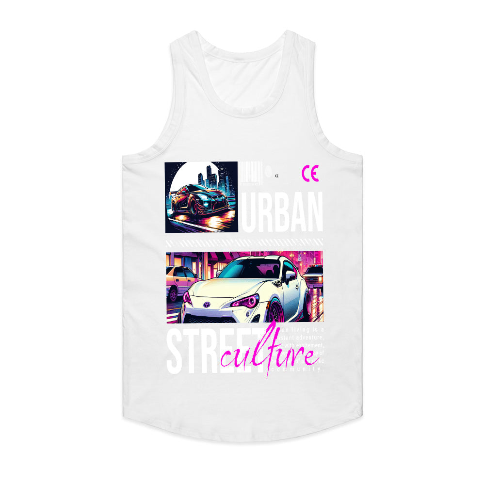 Urban Street Culture JDM Graphic Tee – Neon Night Racing Aesthetic
