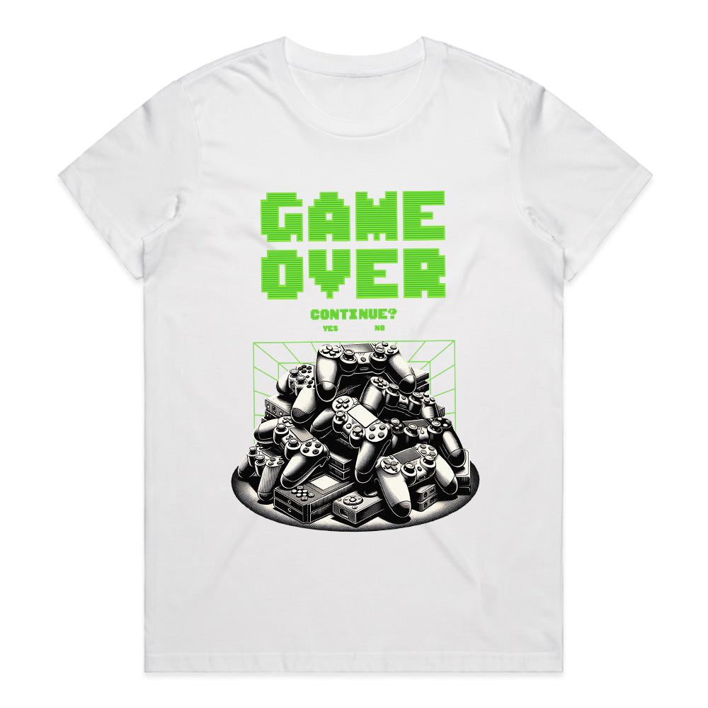 Retro "Game Over – Continue?" Gamer T-Shirt – Ultimate Controller Tribute