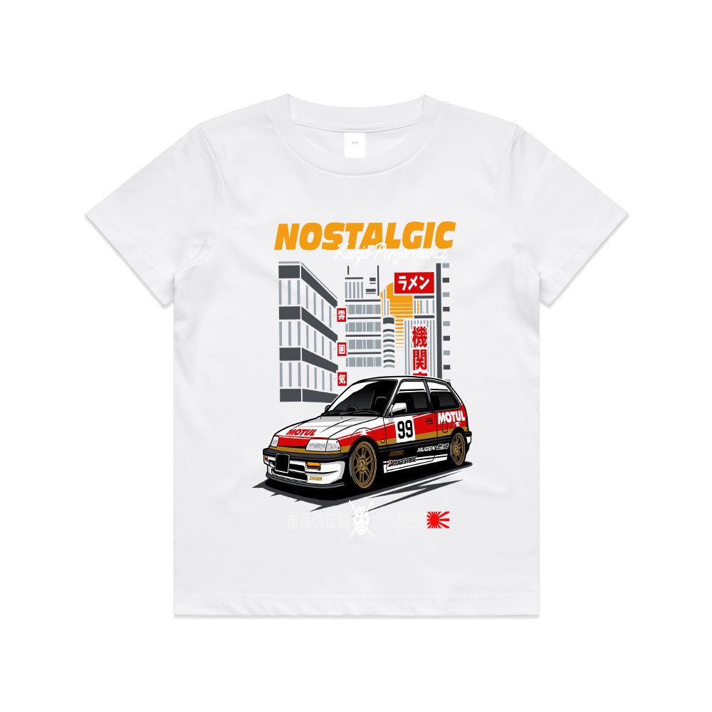Retro JDM Honda Civic Hatchback Racing T-Shirt – Nostalgic Kanjo Performance Tee