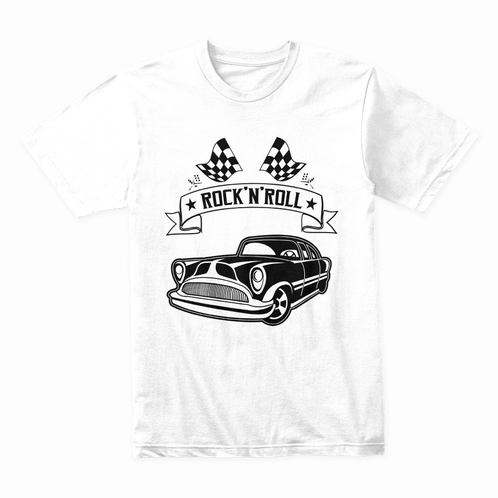 Rock'n'Roll Old School 1958 Rebel Rules Hot Rod Vintage Classic Car T-Shirt