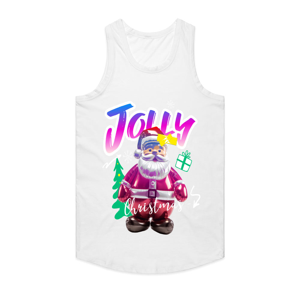 Jolly Christmas Retro Santa Tee – Fun & Festive Holiday Shirt