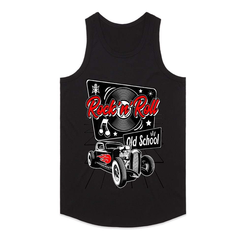 Rock 'n' Roll Old School 50s Hot Rod T-Shirt – Classic Vinyl & Vintage Car Design