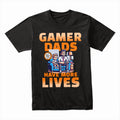 Gamer Dad T-Shirt – "Gamer Dads Have More Lives" Father & Son Gaming Tee