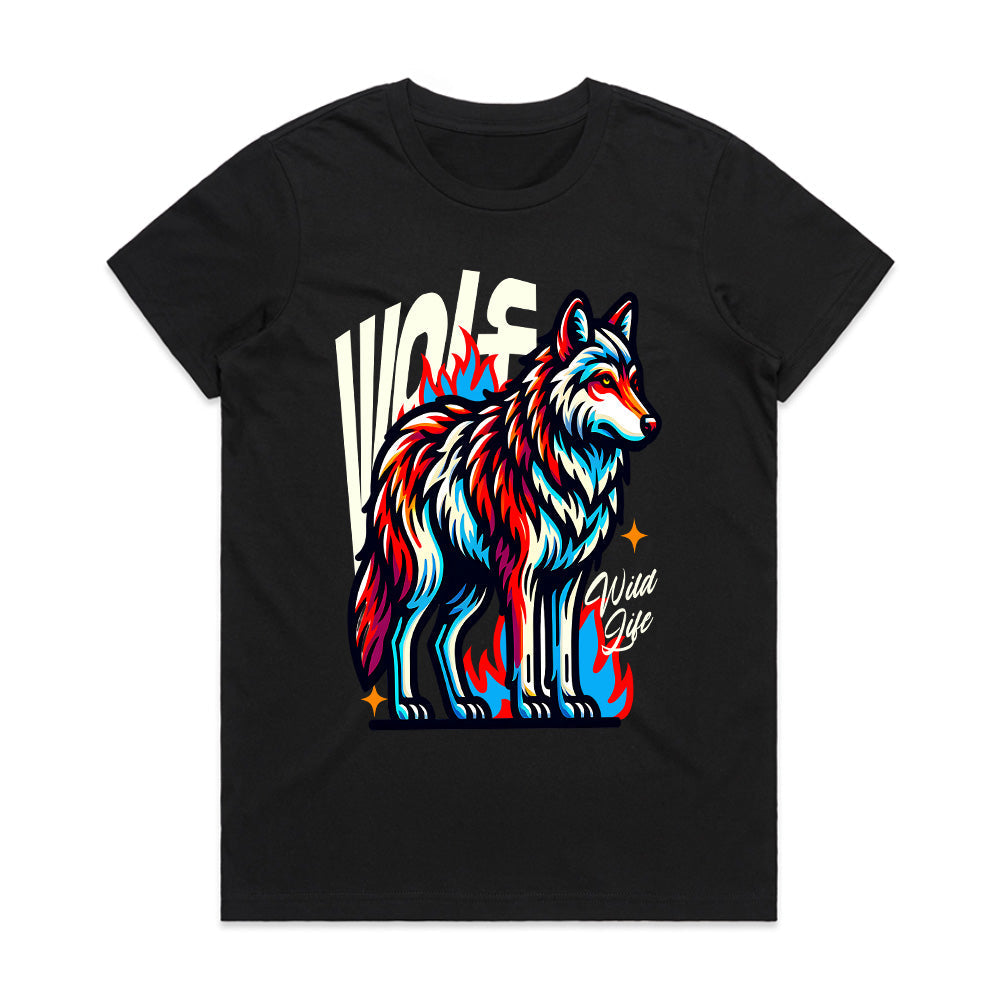 Wild Wolf – Vibrant Spirit Animal Tee