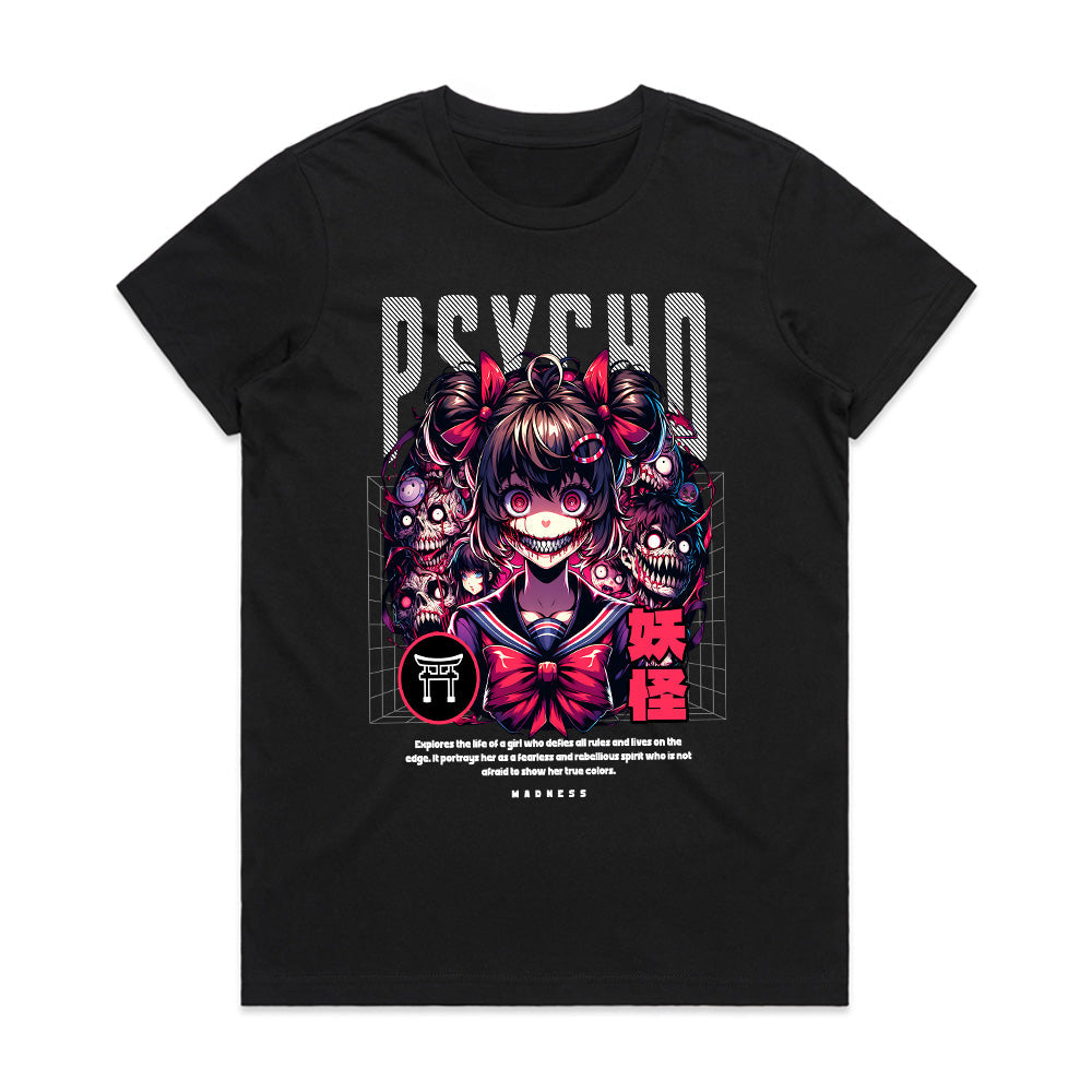 Psycho Yōkai – Dark Horror Anime Tee