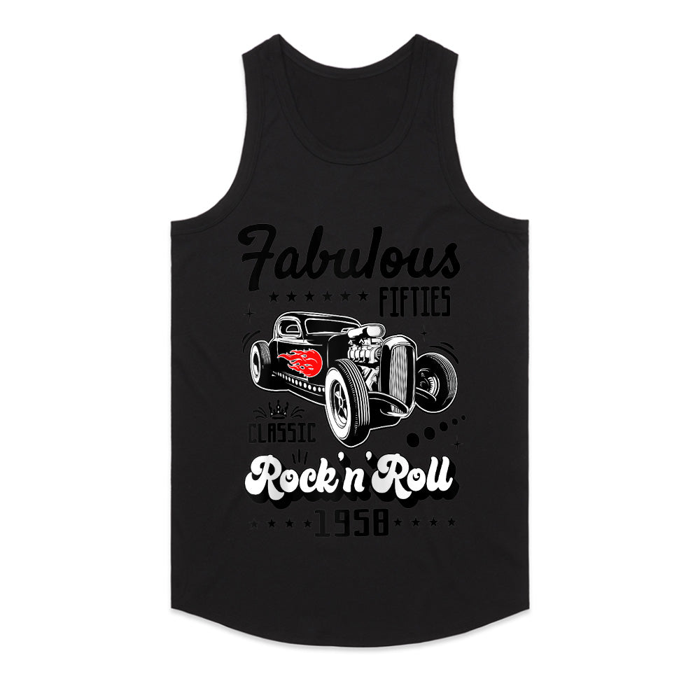 Fabulous Fifties Rock 'n' Roll Hot Rod T-Shirt – Classic Vintage Car & Rebel Style