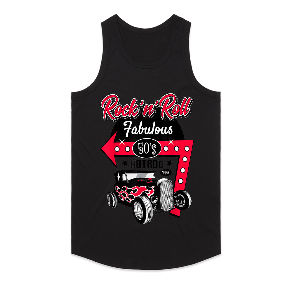 Rock 'n' Roll Fabulous 50s Hot Rod T-Shirt – Vintage Rockabilly Classic Car Tee