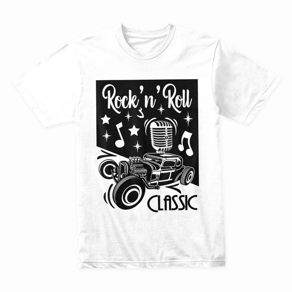 Rock 'n' Roll Classic Hot Rod T-Shirt – Vintage 50s Music & Car Culture Tee