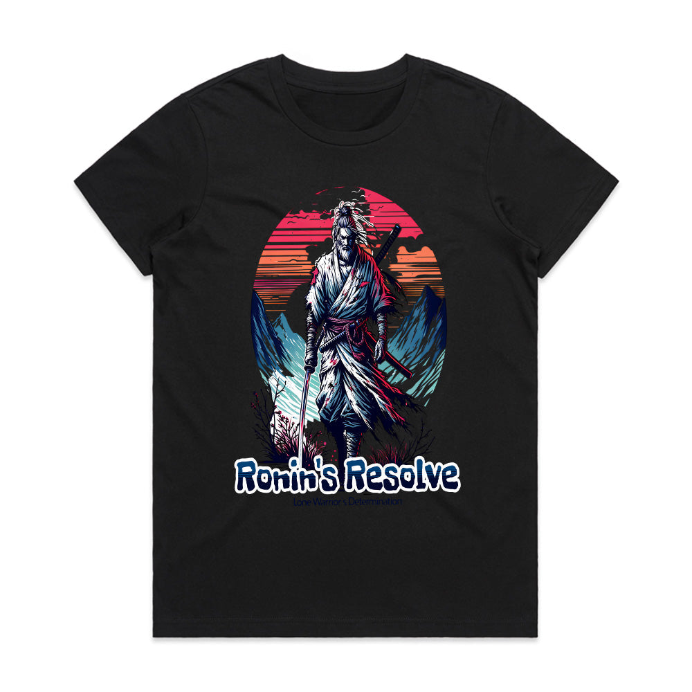 Ronin’s Resolve – Samurai Warrior Sunset Graphic T-Shirt