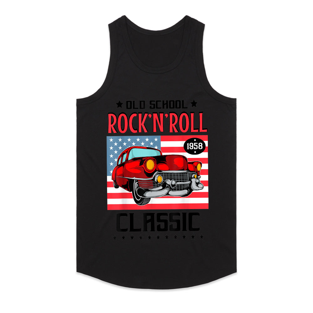 Old School Rock 'n' Roll 1958 Classic Car T-Shirt – Vintage American Retro Tee