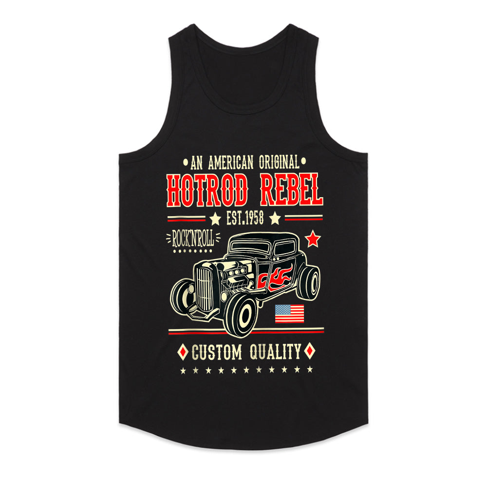 Hotrod Rebel 1958 T-Shirt – Vintage Rock ‘n’ Roll Classic Car Tee