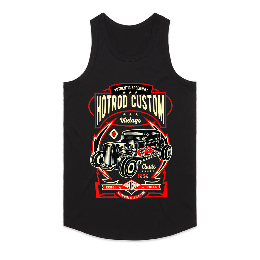 Hotrod Custom 1956 T-Shirt – Vintage Speedway Classic Car Rebel Rules Tee