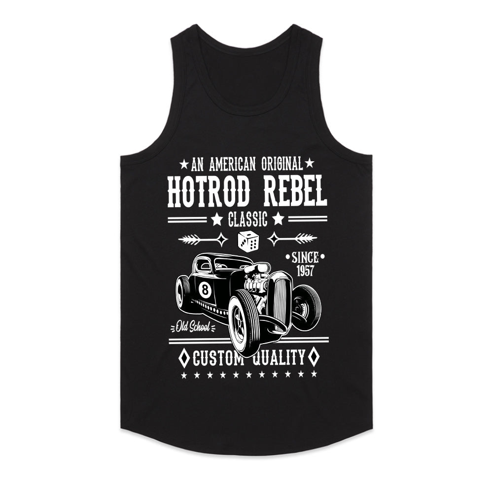 Hotrod Rebel 1957 T-Shirt – Vintage Classic Car Old School Custom Quality Tee