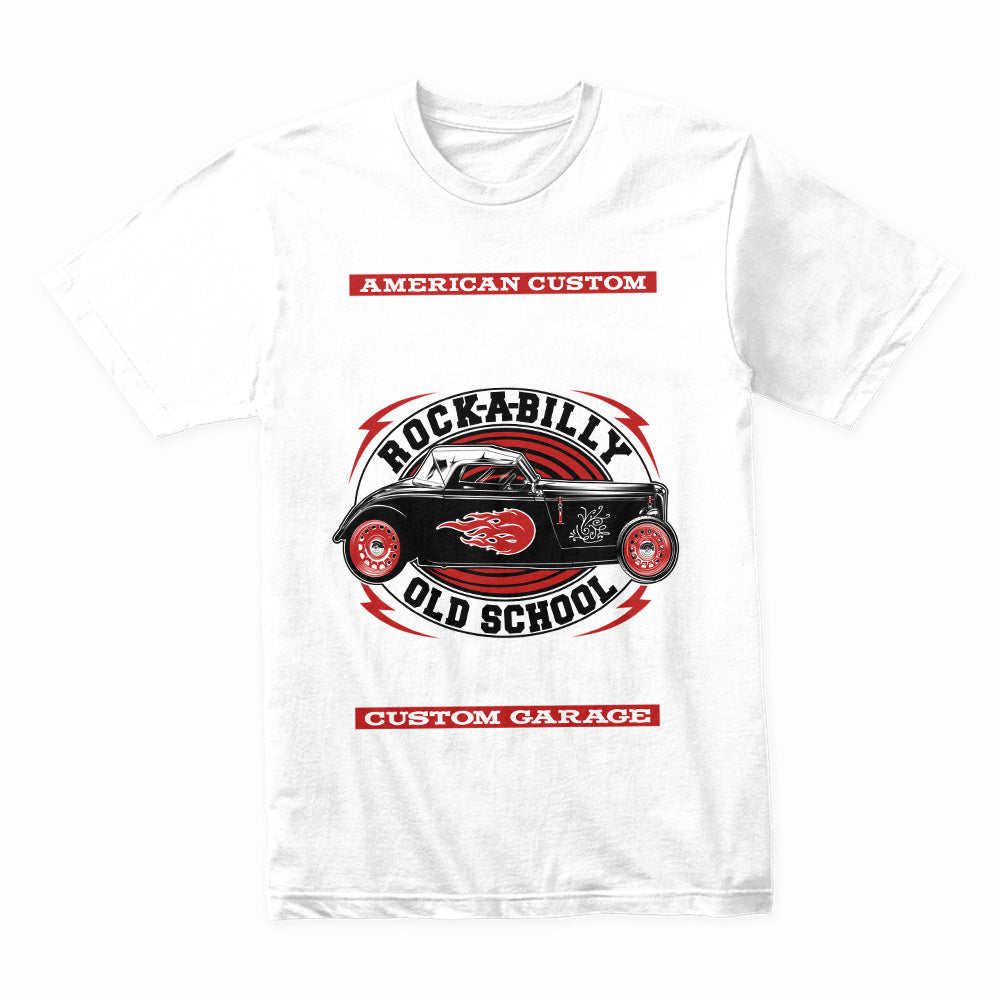 Vintage Rockabilly Speed Shop T-Shirt – 1974 Classic Hot Rod Custom Garage Tee