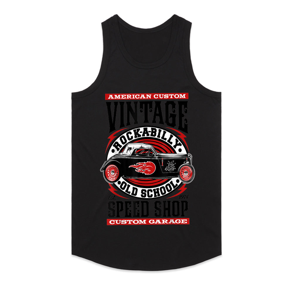 Vintage Rockabilly Speed Shop T-Shirt – Old School Hot Rod Custom Garage Tee