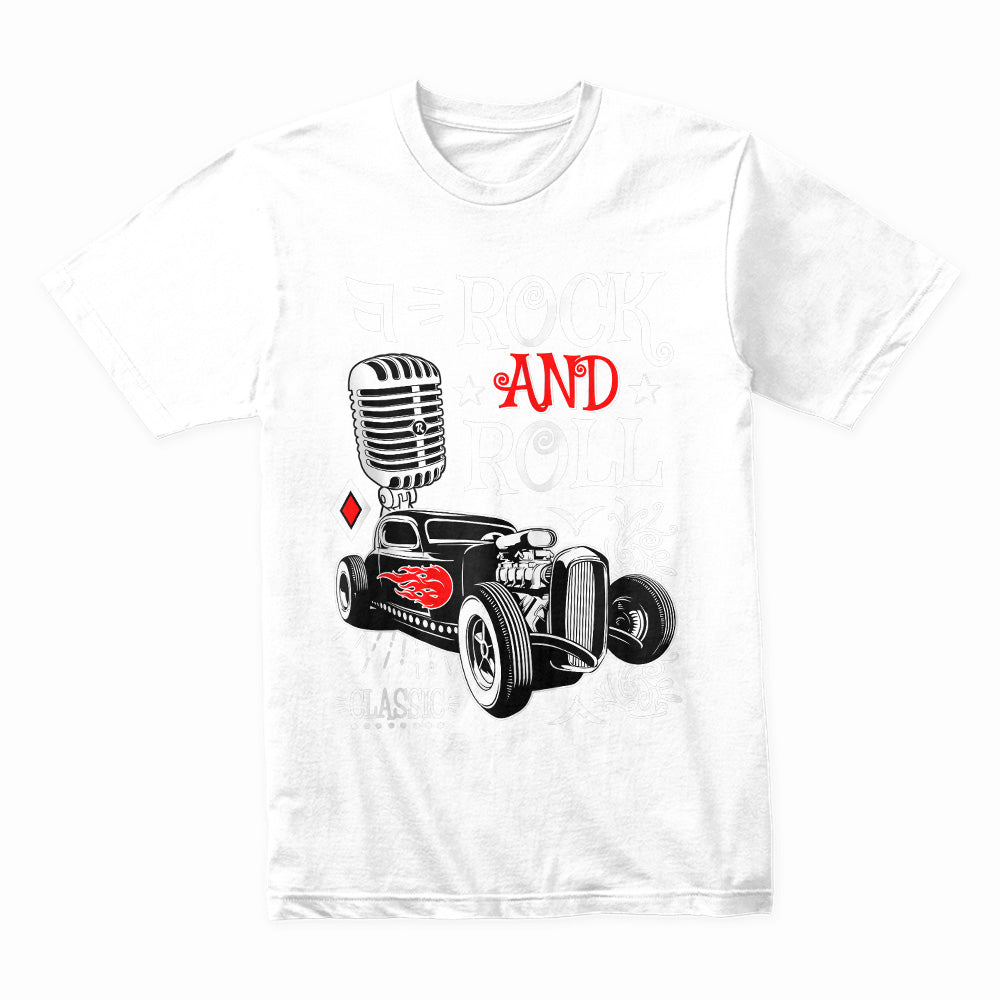 Rock and Roll Classic Hot Rod T-Shirt – Vintage Music & Retro Car Tee