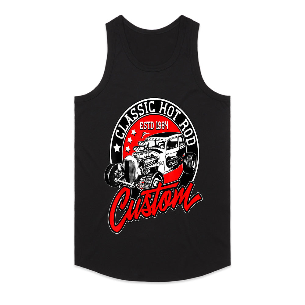 Classic Hot Rod Custom T-Shirt – Vintage 1984 Retro Speed & Muscle Car Tee