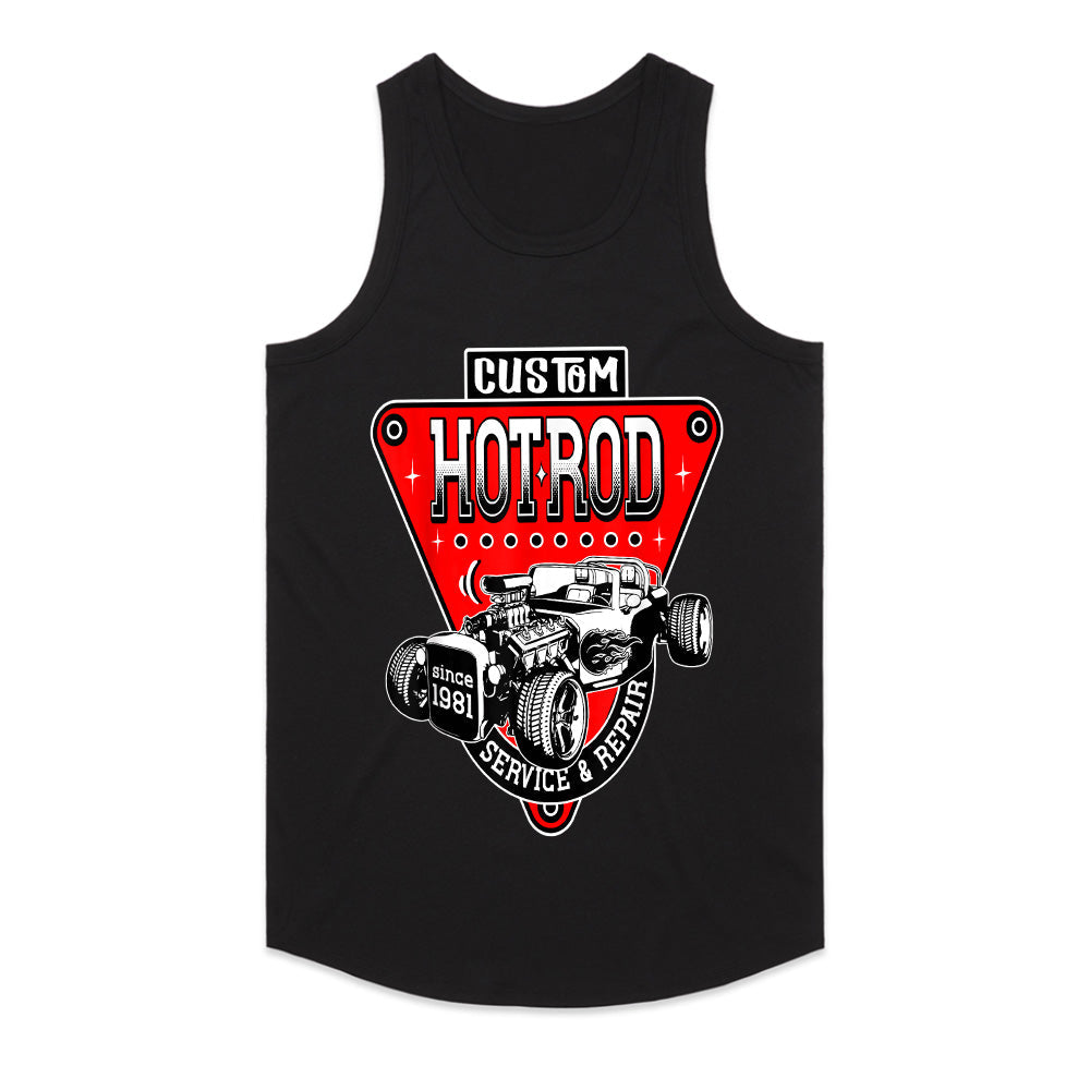 Custom Hot Rod Service & Repair T-Shirt – Vintage 1981 Classic Car Garage Tee
