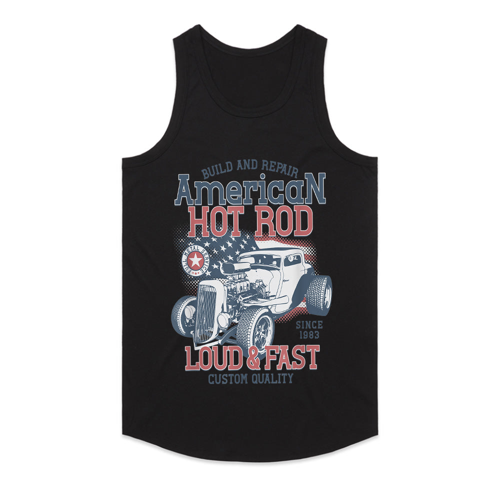American Hot Rod T-Shirt – Loud & Fast Classic Car Style!
