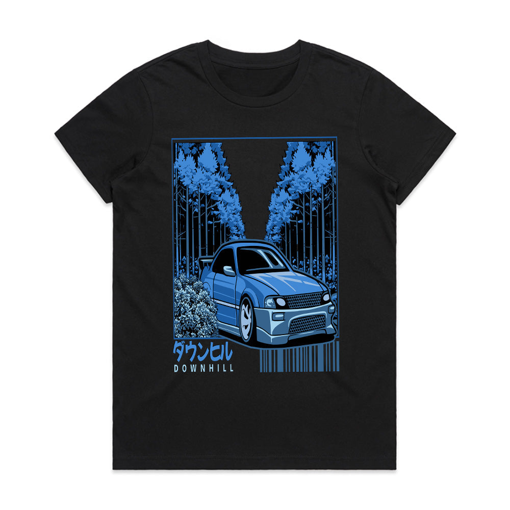 Downhill Touge" JDM Racing T-Shirt – The Art of Speed & Precision