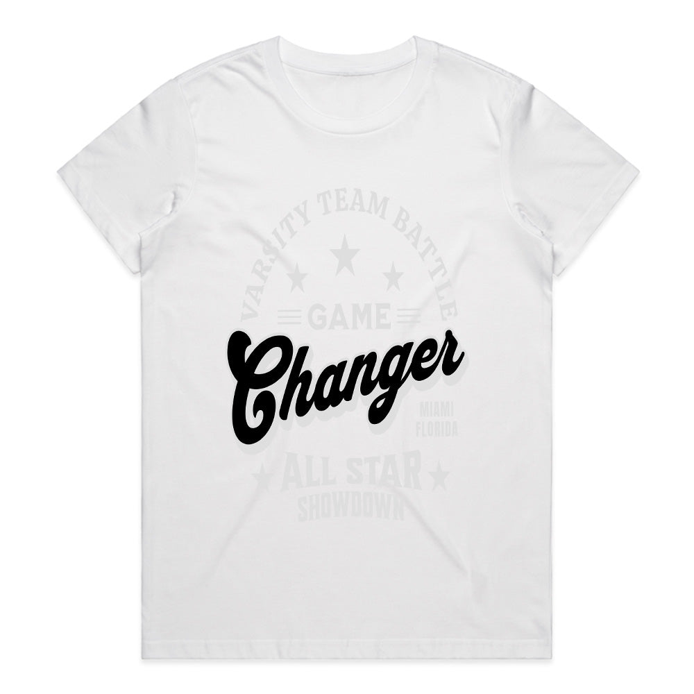 Game Changer Varsity T-Shirt – All-Star Team Battle Sports Tee