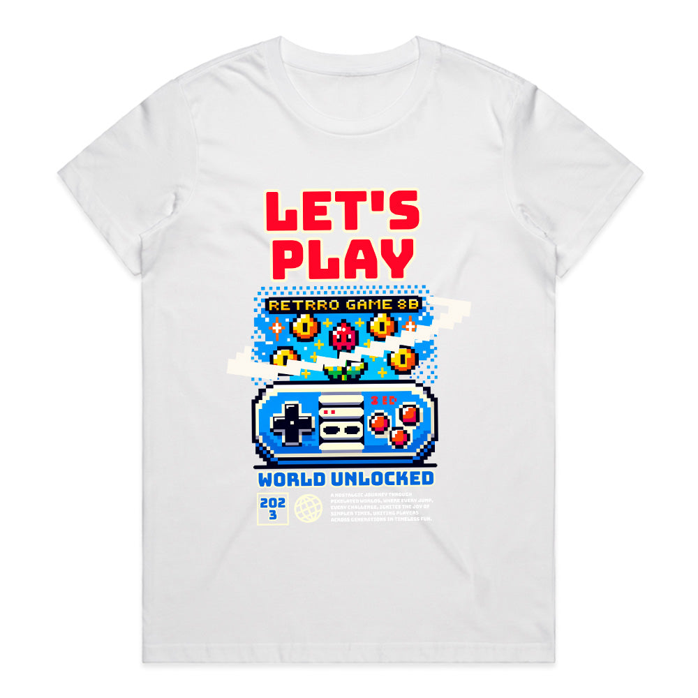 Let’s Play Retro Gamer T-Shirt – 8-Bit Pixel Nostalgia
