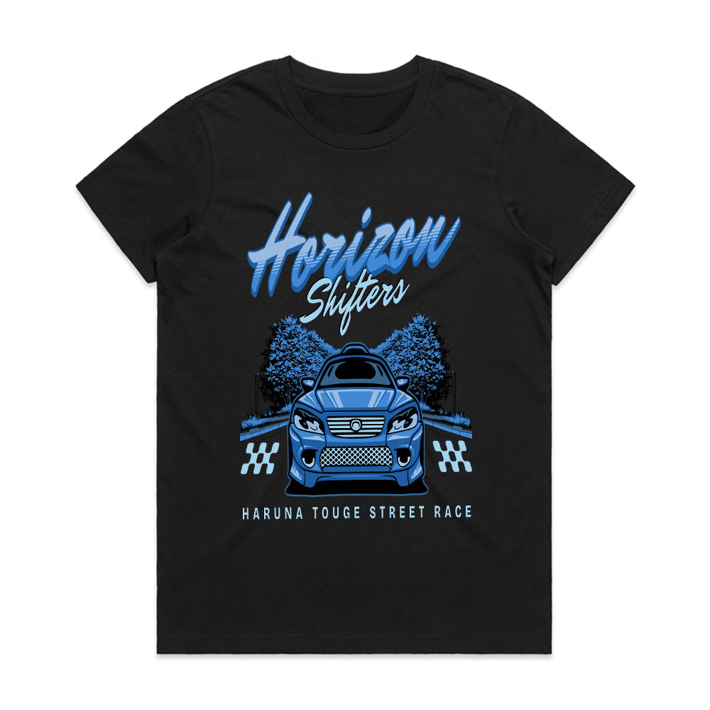 Horizon Shifters" Touge Street Racing T-Shirt – Haruna Mountain Drift Edition