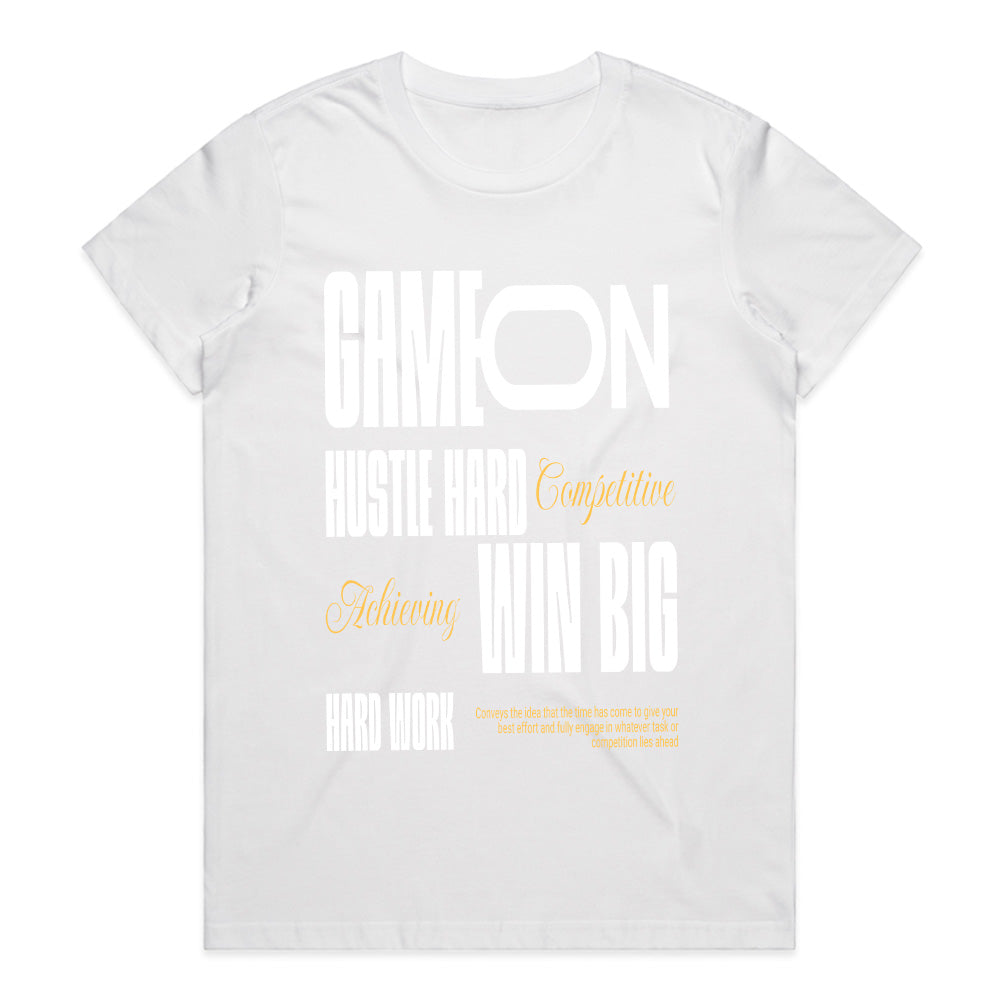 Game On Hustle Hard T-Shirt – Motivational Winning Mindset Tee