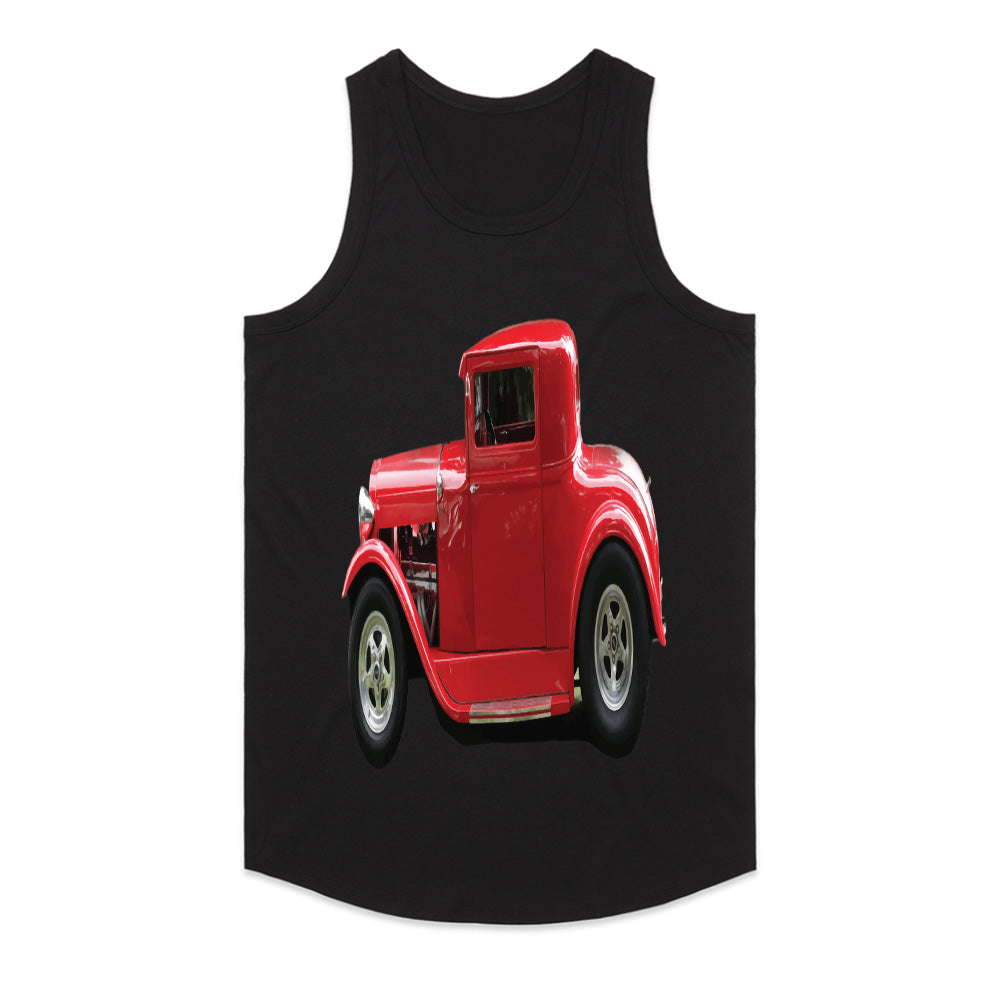 Classic Red Hot Rod T-Shirt – Vintage Muscle Car Enthusiast Retro Tee