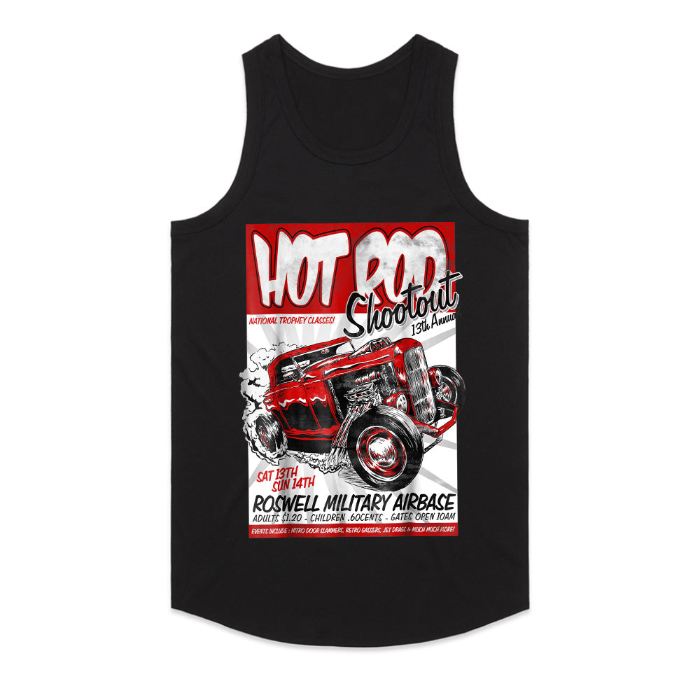 Hot Rod Shootout T-Shirt – Vintage Drag Racing Event Retro Tee