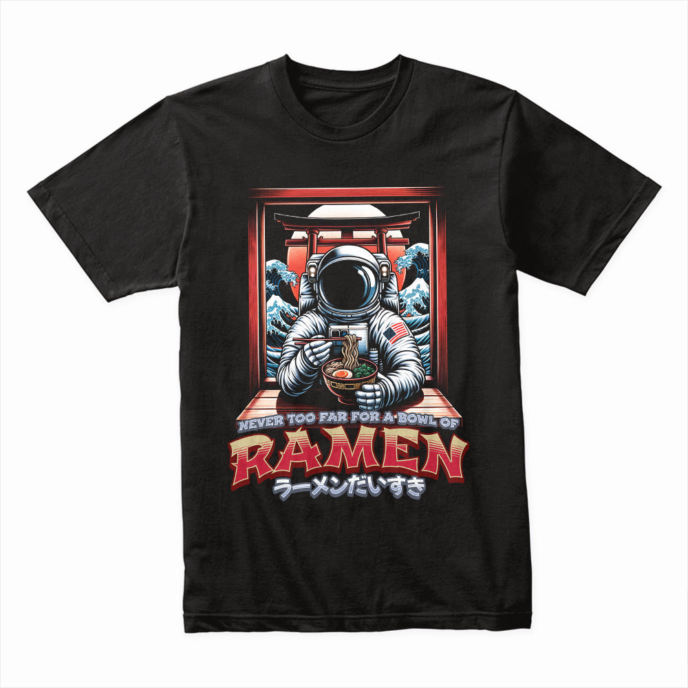 Cosmic Ramen – Astronaut Noodle Adventure Streetwear T-Shirt
