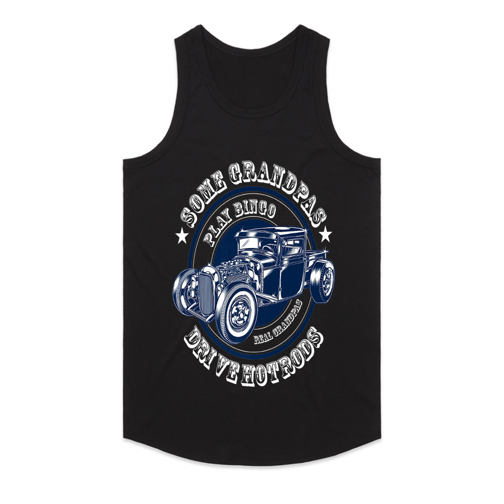 Hot Rod Grandpa T-Shirt – Some Grandpas Play Bingo, Real Grandpas Drive Hot Rods