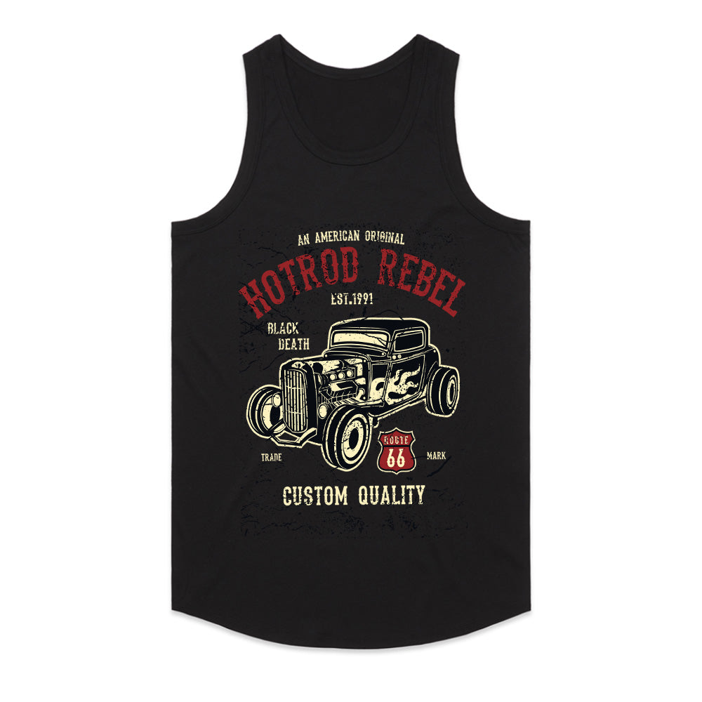 Hot Rod Rebel – Vintage Route 66 Muscle Car T-Shirt