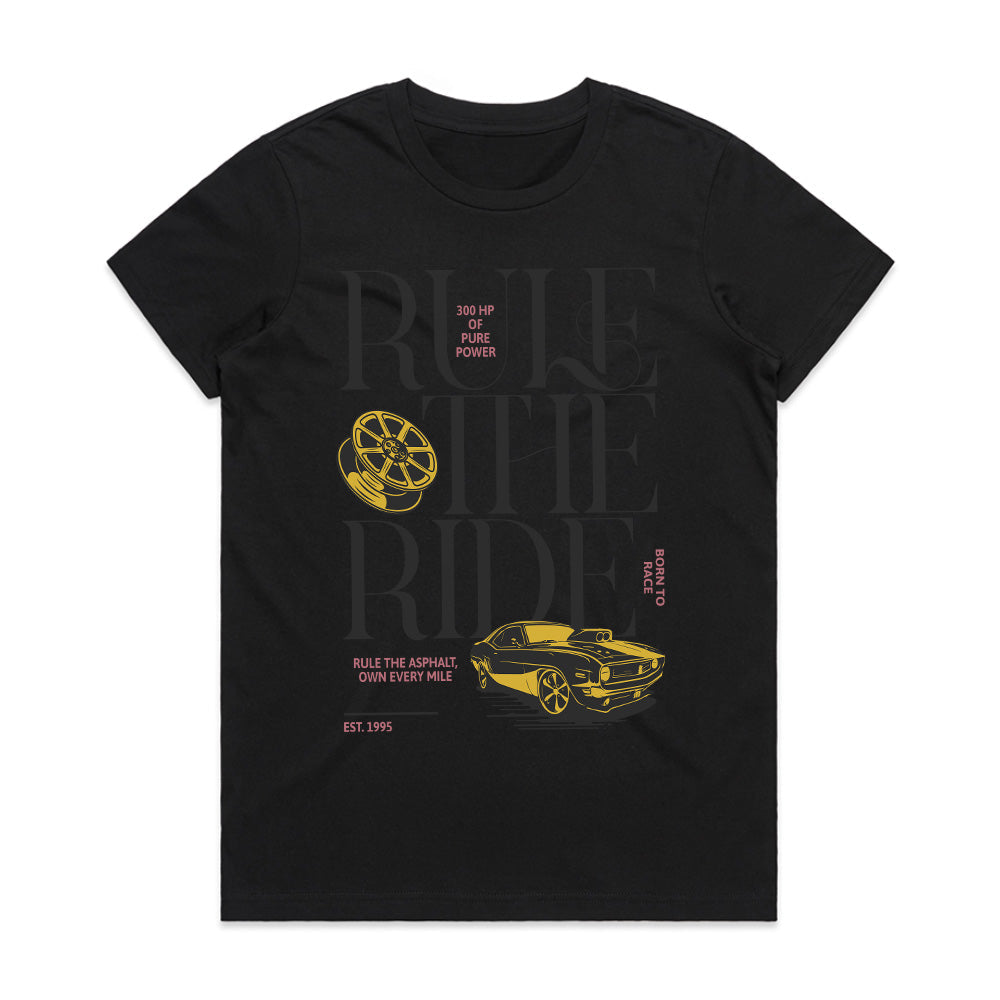 Rule the Ride – High-Performance Muscle Car Streetwear T-Shirt