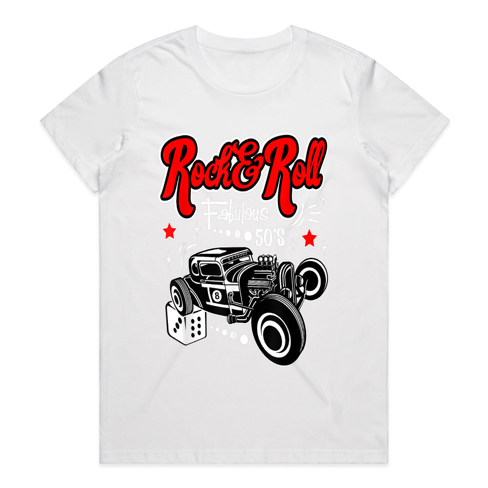 Fabulous 50s Rock & Roll Hot Rod T-Shirt – Vintage Rockabilly Classic Car Tee