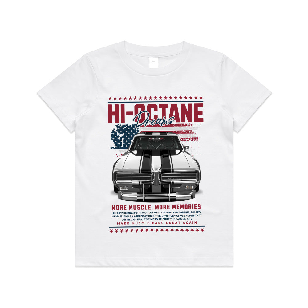 Hi-Octane Dreams – More Muscle, More Memories T-Shirt