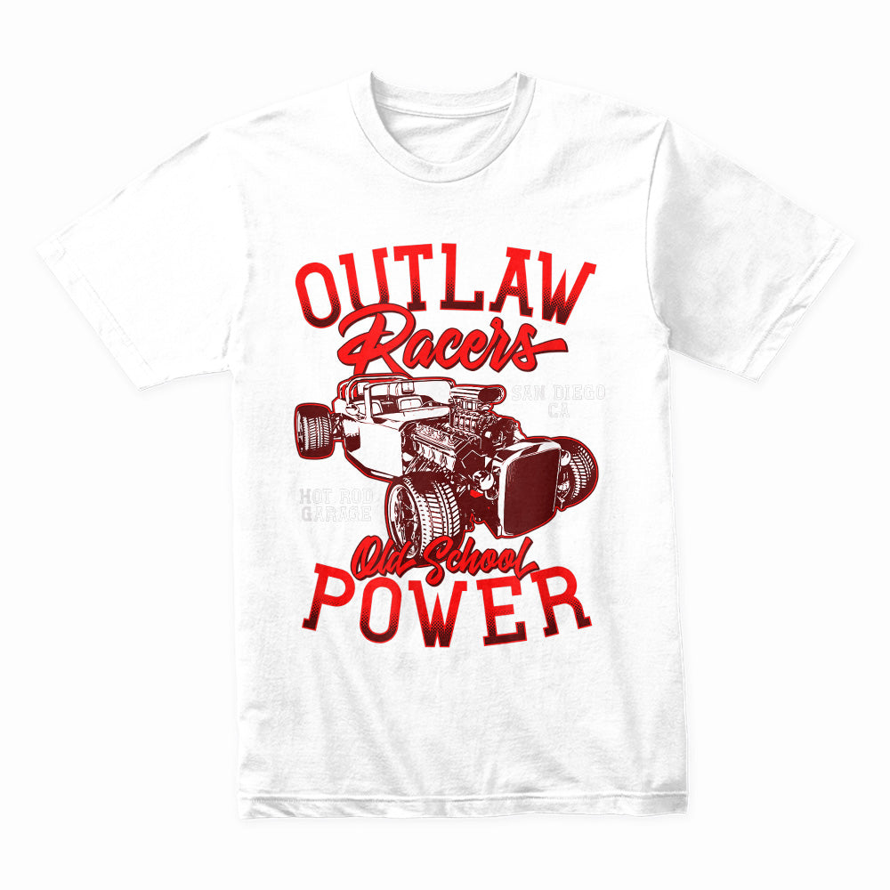 Outlaw Racers – Old School Hot Rod Power T-Shirt