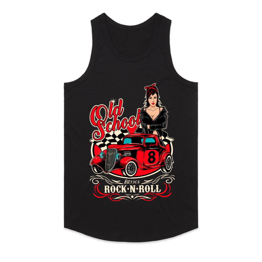 Old School Rock 'n Roll Hot Rod – Retro Pin-Up T-Shirt
