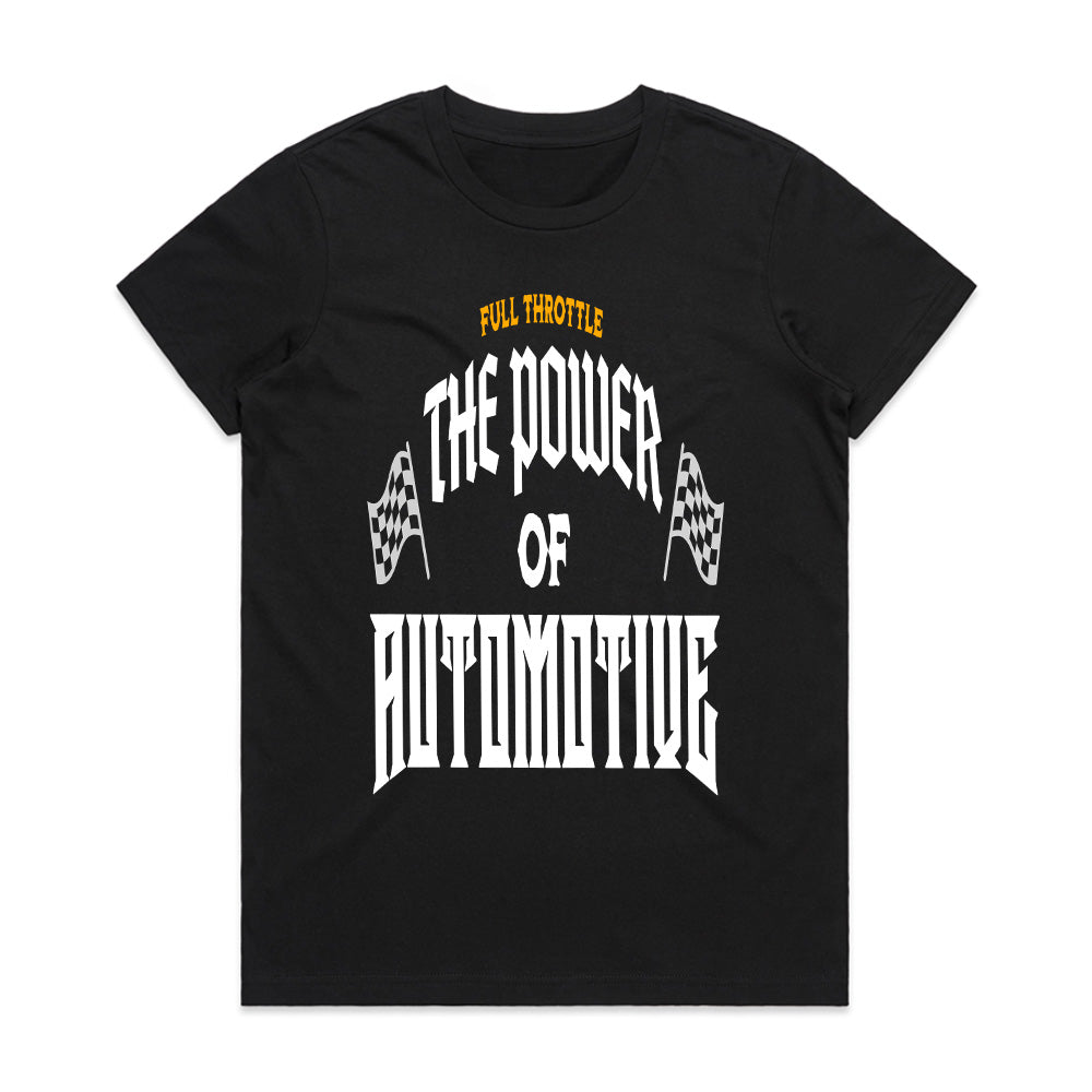 Full Throttle – The Power of Automotive Racing T-Shirt