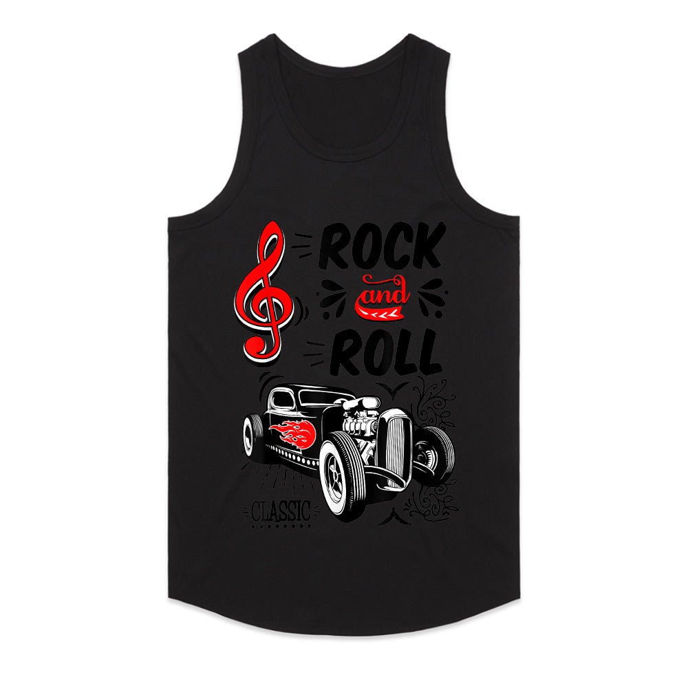 Rock & Roll Hot Rod T-Shirt – Classic 50s Rockabilly Vintage Car Style