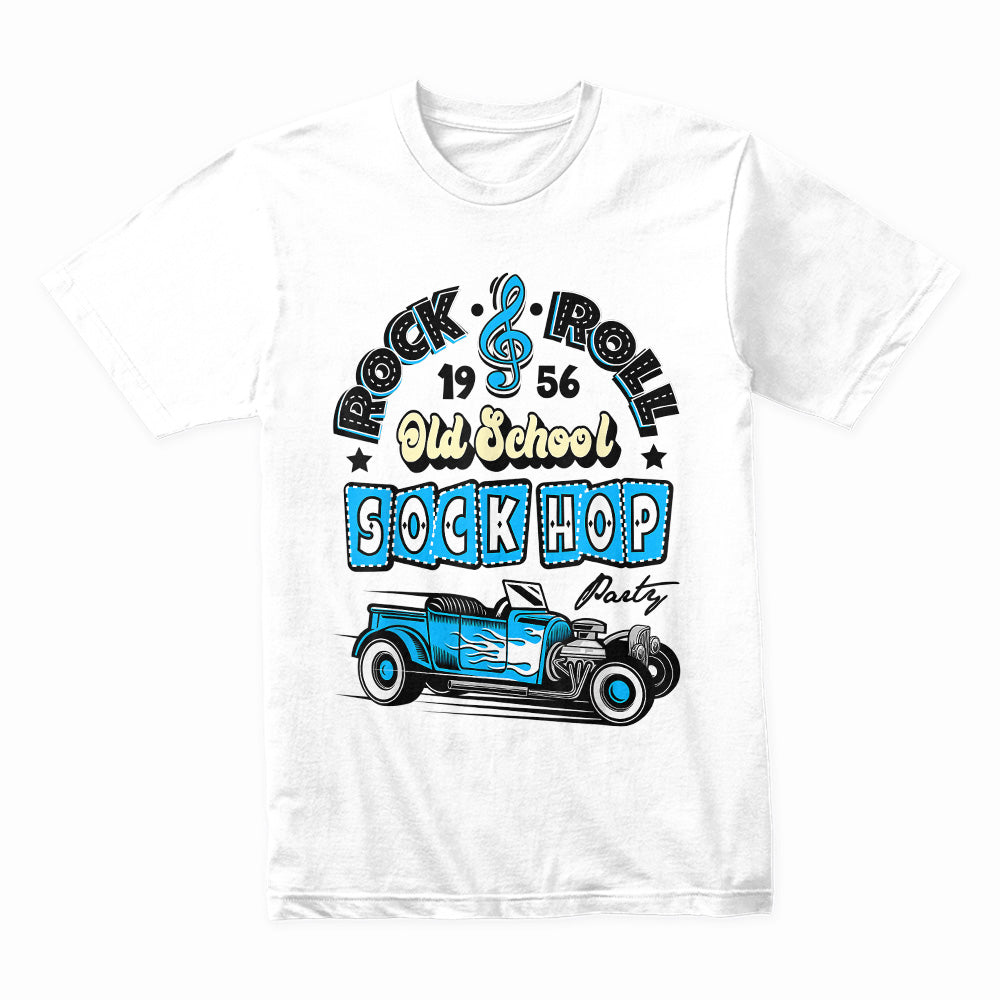 Rock & Roll Sock Hop 50s Hot Rod T-Shirt – Vintage Classic Car Style