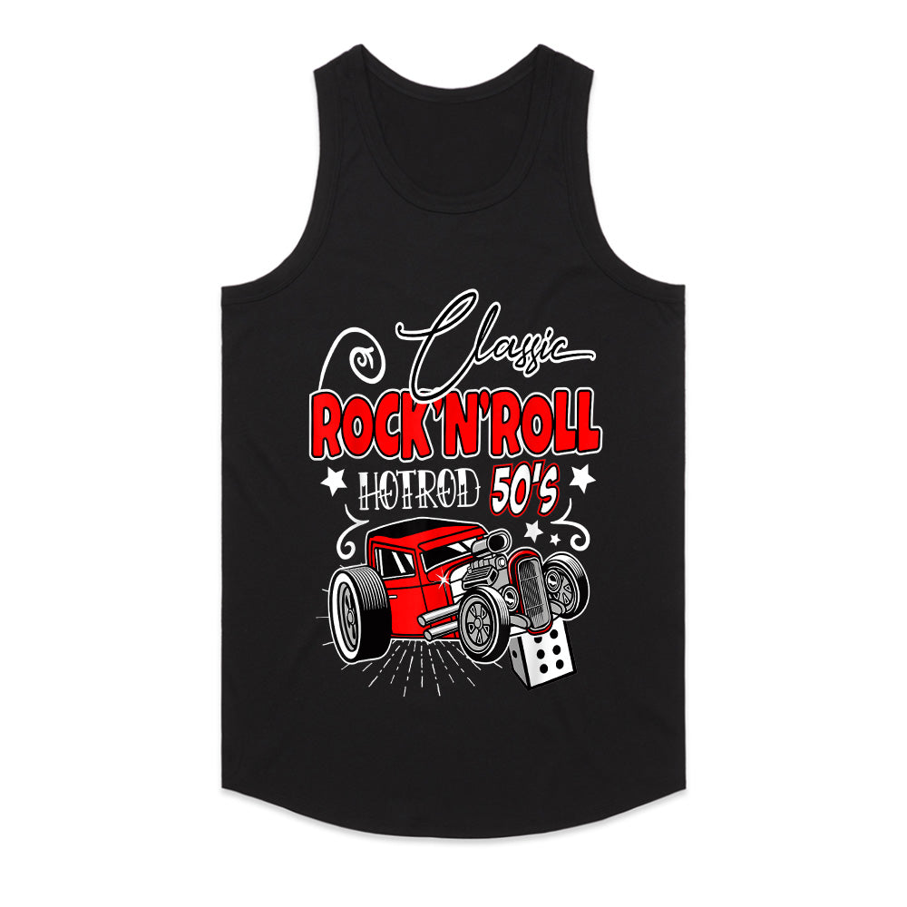 Classic 50s Rock 'n' Roll Hot Rod T-Shirt – Retro Rockabilly Car Enthusiast Tee