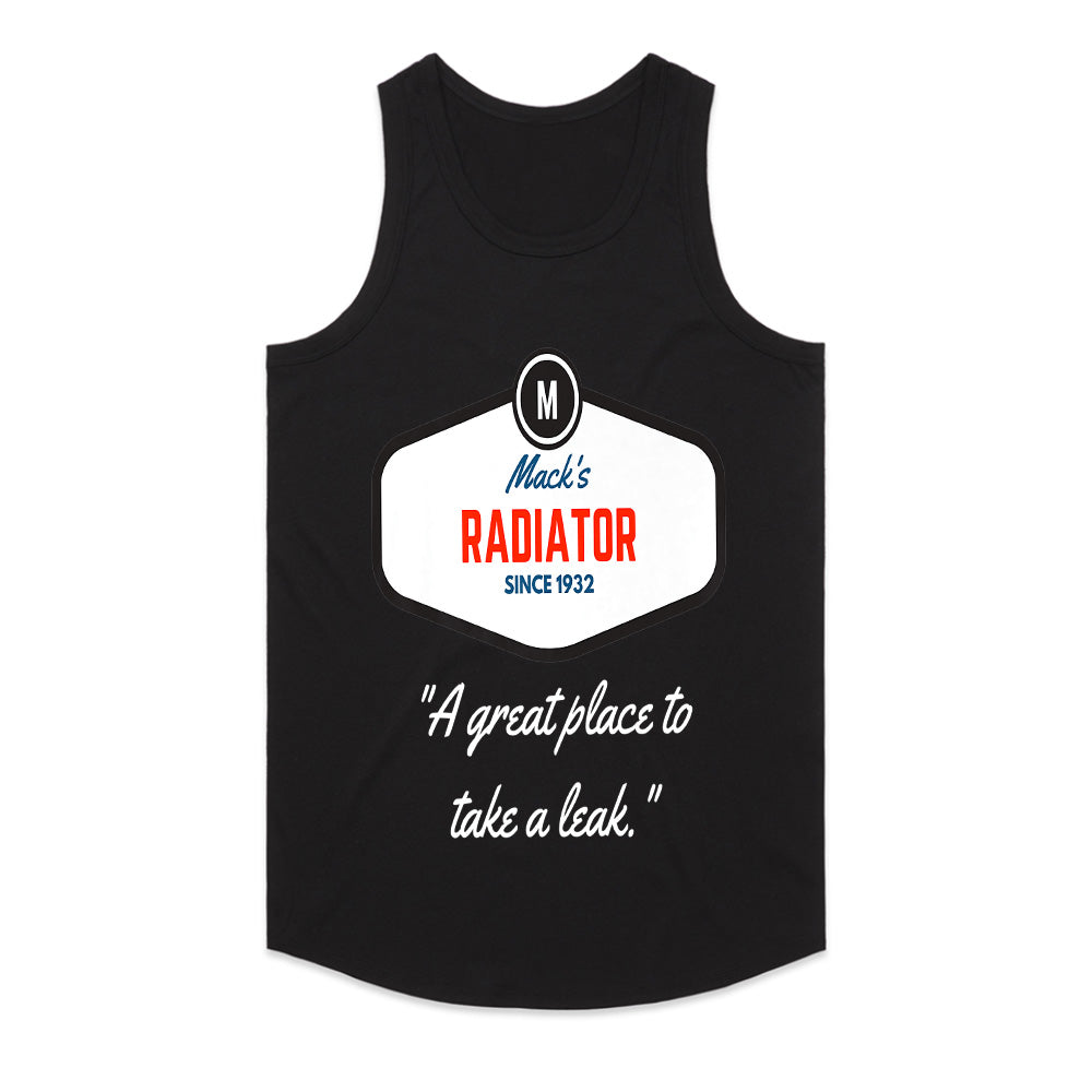 Funny Vintage Mechanic T-Shirt – Mack’s Radiator Retro Car Repair Tee