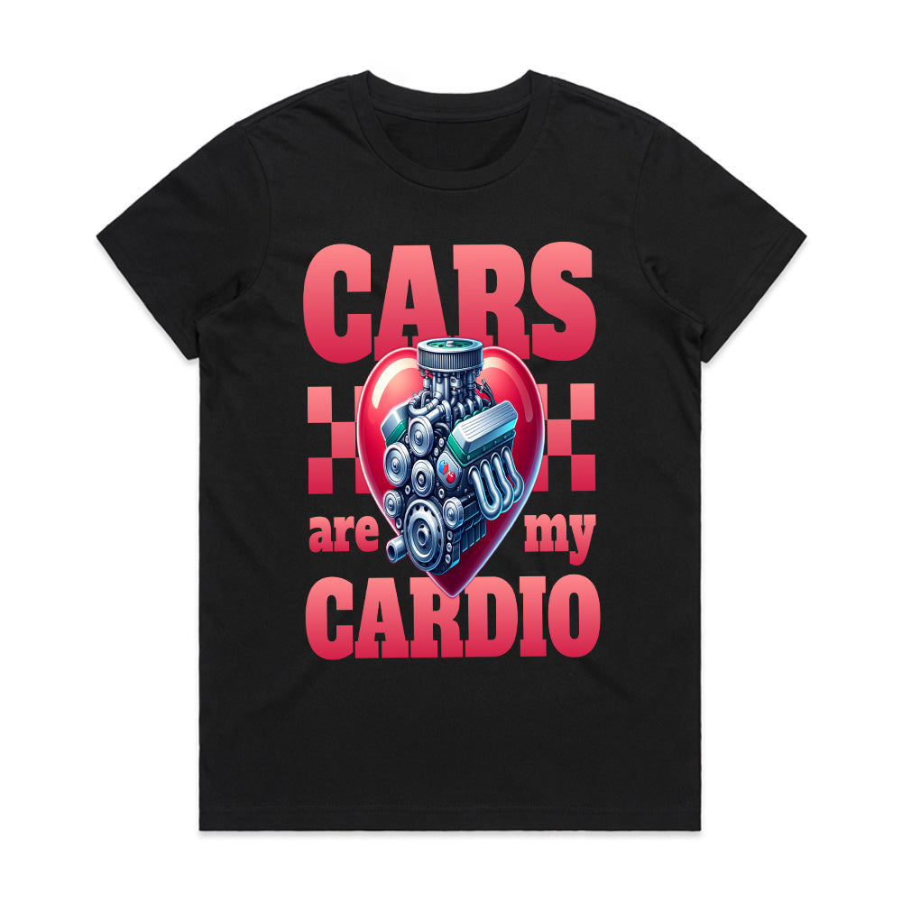 Cars Are My Cardio – Bold Automotive Enthusiast T-Shirt
